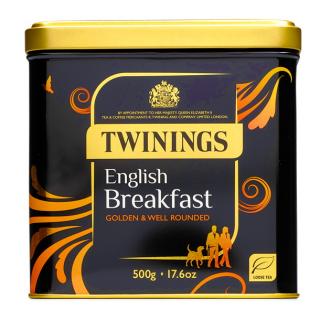 TWININGS - Černý čaj ENGLISH BREAKFAST sypaný 500g plechovka