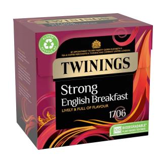 TWININGS - Černý čaj ENGLISH STRONG BREAKFAST (120 sáčků /375g)
