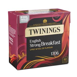 TWININGS - Černý čaj ENGLISH STRONG BREAKFAST (80 sáčků /250g)
