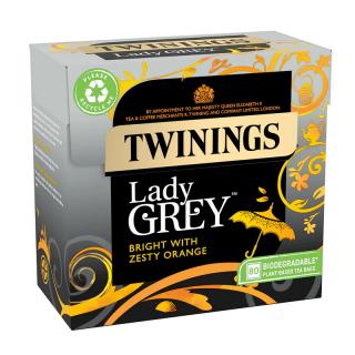 TWININGS - Černý čaj LADY GREY (80 sáčků /200g)