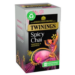 TWININGS - Černý čaj SPICY CHAI (40 sáčků /100g)