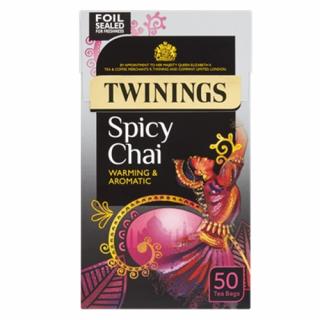 TWININGS - Černý čaj SPICY CHAI (50 sáčků /125g)