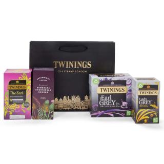 TWININGS dárkový set čajů a sušenek SPECIAL GREYS