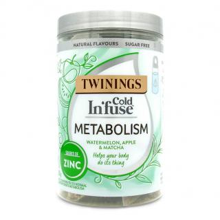 TWININGS - ledový čaj WELLNESS meloun, jablko a matcha (12 infuzí / 30g)