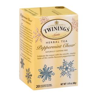 TWININGS - Mátový čaj s vanilkou PEPPERMINT CHEER (20 sáčků / 40g)