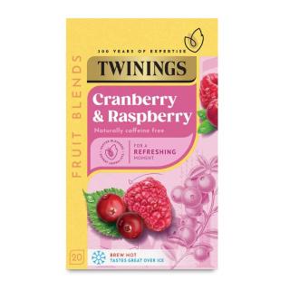 TWININGS - Ovocný čaj BRUSINKA &amp; MALINA  (20 sáčků / 40g)