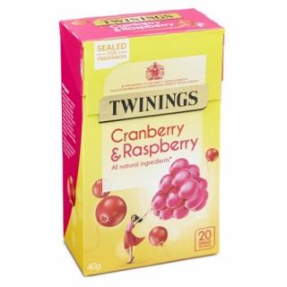 TWININGS - Ovocný čaj BRUSINKA &amp; MALINA  (20 sáčků / 40g)