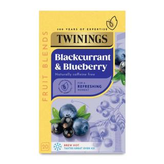 TWININGS - Ovocný čaj ČERNÝ RYBÍZ &amp; BORŮVKA  (20 sáčků / 40g)