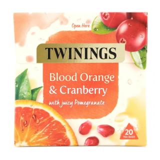 TWININGS - Ovocný čaj ČERVENÝ POMERANČ, BRUSINKA &amp; GRANÁTOVÉ JABLKO (20 sáčků / 40g)