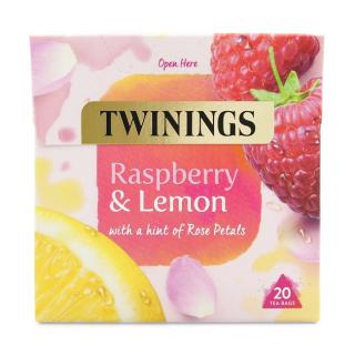 TWININGS - Ovocný čaj MALINA, CITRÓN &amp; RŮŽE (20 sáčků / 40g)