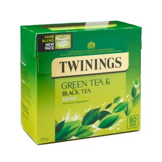 TWININGS - Zelený &amp; černý čaj (80 sáčků / 250g)