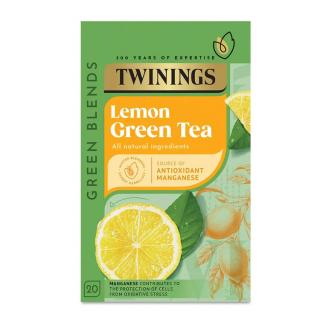 TWININGS - Zelený čaj s citrónem (20 sáčků / 40g)