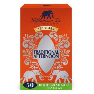 WILLIAMSON TEA černý čaj traditional afternoon 50 sáčků/125g