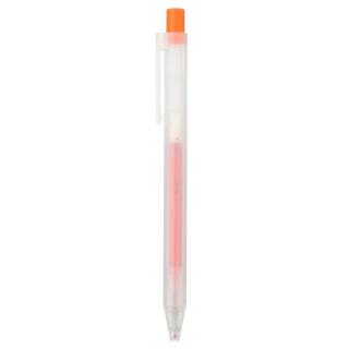 0,5mm MUJI oranžové pero gelové &quot;CLICKER&quot;