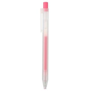 0,5mm MUJI růžové pero gelové &quot;CLICKER&quot;