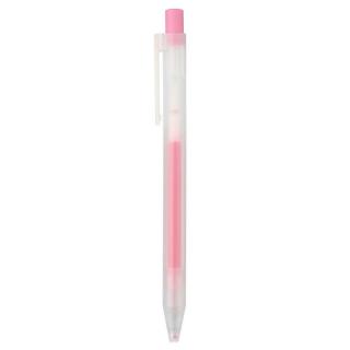 0,5mm MUJI světle růžové pero gelové &quot;CLICKER&quot;