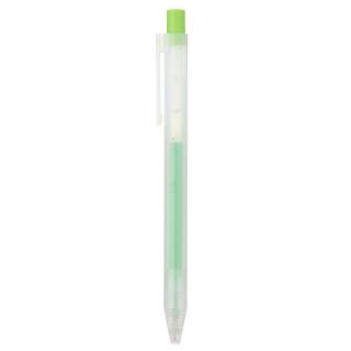 0,5mm MUJI světle zelené pero gelové &quot;CLICKER&quot;