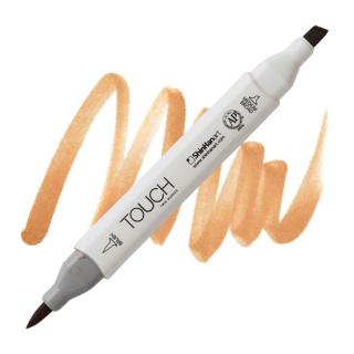 BR112 Leather brown TOUCH Twin Brush Marker