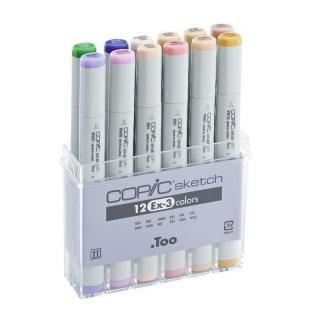 Copic Sketch 12ks, Ex-3