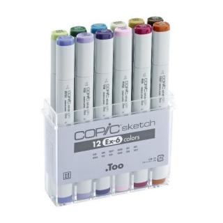 Copic Sketch 12ks, Ex-6