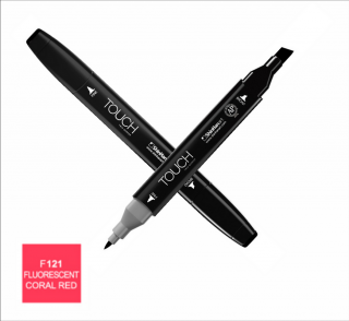 F121 Fluorescent coral red TOUCH Twin Marker