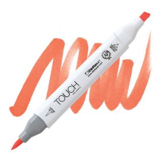 F122 Fluorescent orange TOUCH Twin Brush Marker