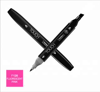 F126 Fluorescent pink TOUCH Twin Marker