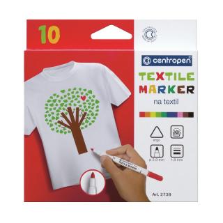 Fixy na textil CENTROPEN 2739/10, 10ks