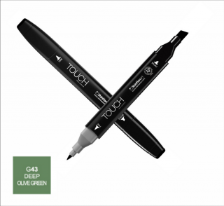 G43 Deep olive green TOUCH Twin Marker