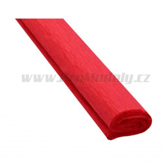 Krepový papír, 50x200cm, červený