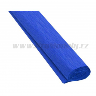 Krepový papír, 50x200cm, modrý