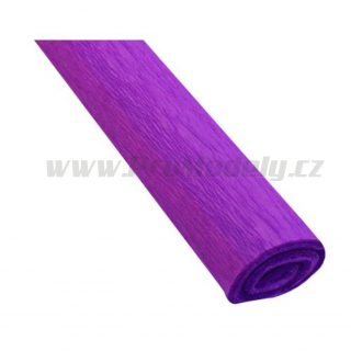 Krepový papír, 50x200cm, purpurový