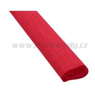 Krepový papír, 50x200cm, tmavě červený