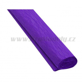 Krepový papír, 50x200cm, tmavě fialový