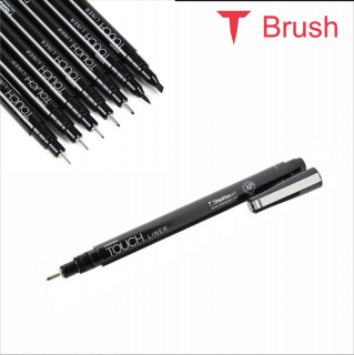 Liner TOUCH červený štětcový
