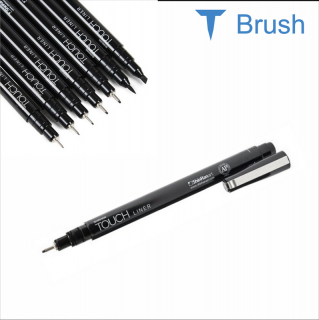Liner TOUCH modrý štětcový