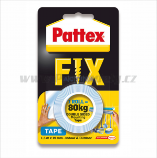 Pěnová montážní páska Pattex Fix, 19mm x 1,5m, 80 kg