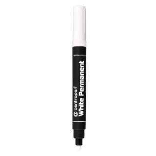 Permanentní popisovač CENTROPEN 8586, bílý silný