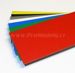 Plastová deska 3mm, červená, 750x500mm
