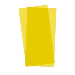 Průhledná deska 0,25mm, 2ks žlutá