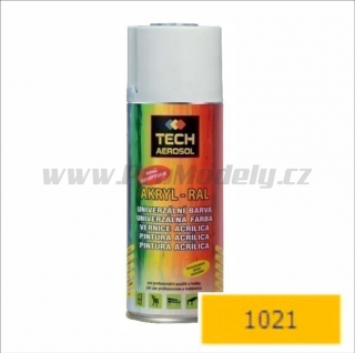 Sprej AKRYL RAL 1021, žlutá horčičná, 400ml