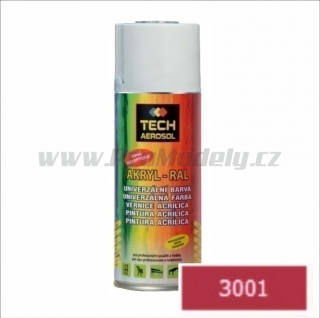 Sprej AKRYL RAL 3001, červená signální, 400ml