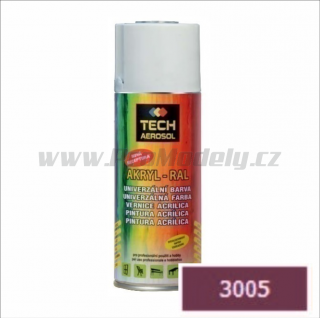 Sprej AKRYL RAL 3005, červená vínová, 400ml