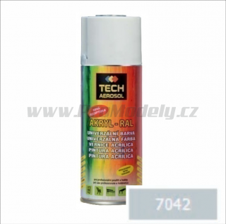 Sprej AKRYL RAL 7042, šedá dopravní, 400ml