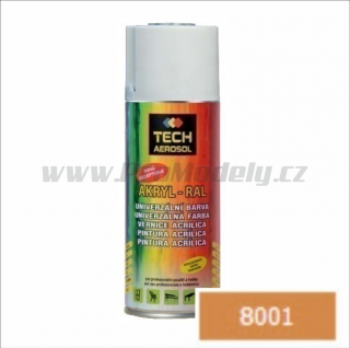 Sprej AKRYL RAL 8001, hnědá světlá, 400ml