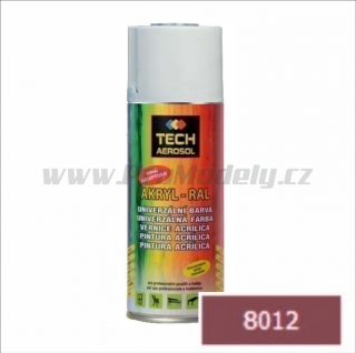 Sprej AKRYL RAL 8012, hnědočervená, 400ml