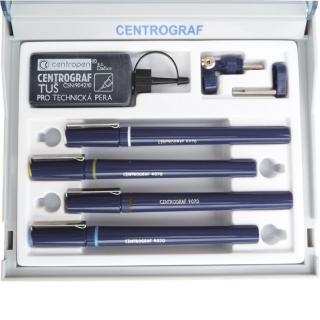 Technické pero CENTROGRAF 9070/4, 4ks s příslušenstvím