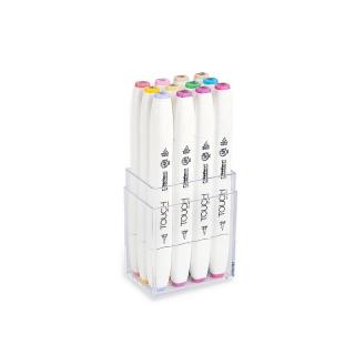 Touch Twin Brush Marker 12ks, pastelové tóny