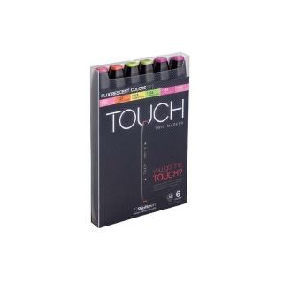 Touch Twin Marker 6ks, fluorescentní tóny