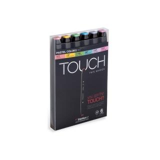 Touch Twin Marker 6ks, pastelové tóny